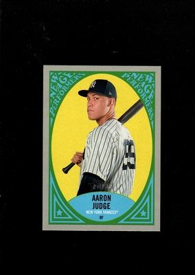 2019 Topps Heritage NEW AGE PERFORMERS INSERT #05 Aaron Judge NEW YORK YANKEES  MINT